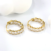 Boucles d'oreilles en zircon rose, bijoux de luxe, mode féminine, boucles d'oreilles personnalisées, vente en gros, accessoires uniques et tendance TGES9202