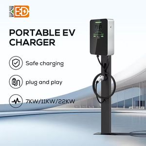 Chargeur mural pour véhicules électriques à énergie nouvelle 7KW/11KW/22KW AC Type 1/2 <span class=keywords><strong>Prise</strong></span> IP65 32A 220V/380V Certifié CE TUV 5M KED-AC32 - Product Image 1