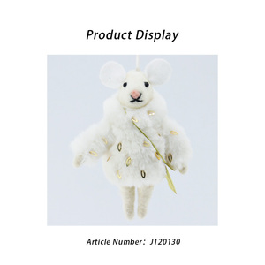 Handmade Cảm Thấy Kangaroo Động Vật Búp Bê Trang Trí Dễ Thương Chuột Mặt Dây Chuyền Cho Cây Giáng Sinh Tùy Chỉnh Khác Giáng Sinh Trang Trí - Product Image 4