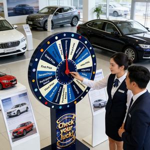 <span class=keywords><strong>Rueda</strong></span> de la Fortuna Interactiva con Luces LED para Stand de Carnaval, <span class=keywords><strong>Sorteo</strong></span> de Premios Aleatorios, Rifa de Premios - Product Image 4