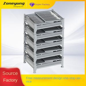 Gabbia di Stoccaggio Pieghevole, Contenitore Logistico <span class=keywords><strong>per</strong></span> Sollevamento, Cesto <span class=keywords><strong>in</strong></span> <span class=keywords><strong>Ferro</strong></span> <span class=keywords><strong>per</strong></span> Spedizioni, Scatola Industriale Mobile Modello 710 - Product Image 2