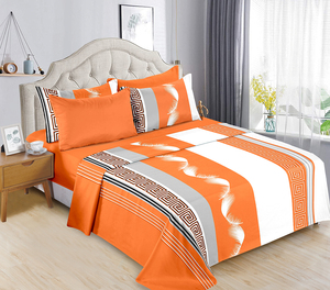 Ensemble de draps élégant et confortable, doux et moelleux, 6 pièces, ensemble de draps pour lit Queen ou King - Product Image 5