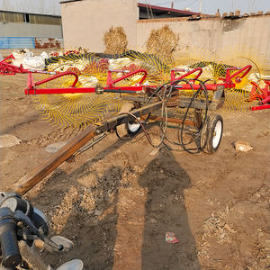 Râteau à plateau haute productivité, râteau à foin à plateau, râteau à <span class=keywords><strong>gazon</strong></span> à roues, râteau agricole, machine à foin ; râteau à foin pliable - Product Image 3
