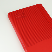Agendas et Journaux 2027, agenda relié en cuir texturé A5 avec fermeture élastique, agenda professionnel pour le bureau