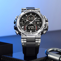 Montre homme SKMEI 2500 haut de gamme, étanche, sportive, double affichage, multifonctionnelle, chronographe, pour extérieur