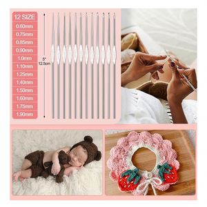 Kit de Iniciación para Tejer a Crochet, Portátil, Simple, Cuadrado, con Herramientas y Accesorios para Principiantes, Ecológico, Ergonómico de 20 cm - Product Image 4