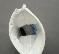 Sacs cadeaux miniatures en fibre de bambou compostables avec cordon de serrage, réutilisables et doux pour montres intelligentes