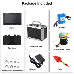 Caméra <span class=keywords><strong>de</strong></span> pêche avec écran <span class=keywords><strong>de</strong></span> 7 pouces et enregistrement <span class=keywords><strong>vidéo</strong></span> sous-marin sur câble <span class=keywords><strong>de</strong></span> 15 m, batterie au lithium rechargeable <span class=keywords><strong>de</strong></span> 4500 mAh - Product Image 6