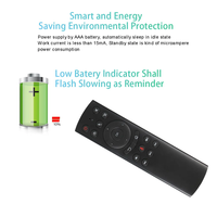 Mini Mouse Inalámbrico G20S, 2.4g, con Aprendizaje IR, Giroscopio, Control Remoto Inteligente por Voz, Mini Teclado Universal