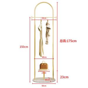Perchero de ropa para <span class=keywords><strong>Hotel</strong></span>, moderno arco de hierro y mármol, al por menor - Product Image 6