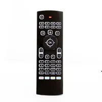 Télécommande universelle OEM MX3 Air Mouse 2.4G sans fil avec clavier, piles AAA, commande vocale et rétroéclairage, portée 10m pour boîtier TV