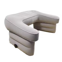 Coussin de bureau gonflable multifonctionnel pliable avec support pour les jambes - Coussin portable pour le jeu, le travail au bureau et la lecture