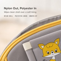 Sac à couches pour bébé personnalisé OEM ODM sous marque privée, en nylon résistant à l'eau, imprimé animal, à bandoulière, vente en gros