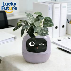 <span class=keywords><strong>Robot</strong></span> de fleurs numérique multifonctionnel vertical et peu encombrant, animal de compagnie IA avec lumière et son, en plastique ABS pour petits balcons - Product Image 1