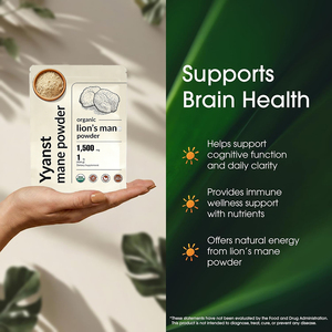 High Quality private label Lion's Mane Extract support cognitive function Extract support <b>wellness</b> health boost immunity powder - Product Image 3