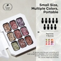 MissGel Wholesales Crème Solide Diamant Cat Eye Gel Ombre à Paupières Palette OEM Nail Art Salon Private Label Glitter Gel Vernis à Ongles