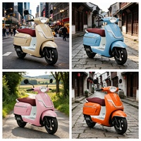 Moped Listrik Comfort EEC COC QS4000W 72V30AH Baterai Lithium Lepas Pasang 45km/jam Jarak Tempuh 70km
