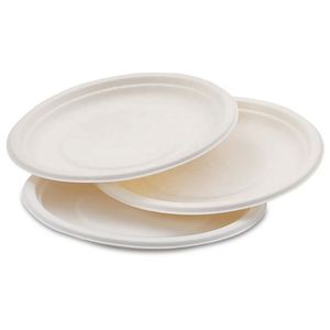 Opción Sostenible para Cada Comida, Plato Redondo de Bagazo de 7 Pulgadas, Platos Desechables Ligeros, Precio de Fábrica al por Mayor - Product Image 2