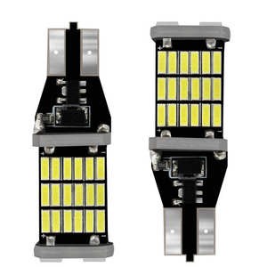 T15 921 W16W 45SMD 4014 LED Auto <span class=keywords><strong>Feu</strong></span> <span class=keywords><strong>De</strong></span> Frein Supplémentaire CANBUS PAS D'ERREUR Feux <span class=keywords><strong>De</strong></span> <span class=keywords><strong>Recul</strong></span> <span class=keywords><strong>De</strong></span> Voiture Feux Diurnes DC12 Blanc - Product Image 1