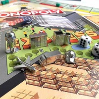 Jeu de société Monopoly Square sous licence, personnalisable avec logo, pour promotion marketing, cadeau d'entreprise, hôtel, fête, enfants, famille, Monopoli.