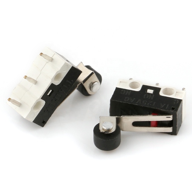JC-010 3 Pin Micro Switch Smd Roller Leaf Spring Micro Limit Switches With Wheel