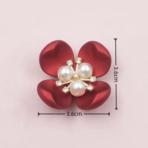 Oferta Especial: Cubrebotones de Perlas de Imitación con Diseño Floral para Camisas y Blusas de Mujer, Accesorio Decorativo para Puños de Manga - Product Image 6