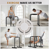 Barres de trempage peu encombrantes de forme physique Équipement de calisthenics Station de barres de poussée de haute qualité