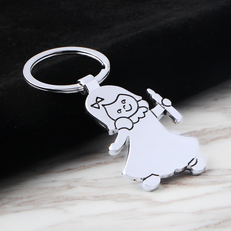 Porte-clés figurine d'ange créatif avec personnages de dessin animé planar, pendentif, nouvelle collection, vente directe