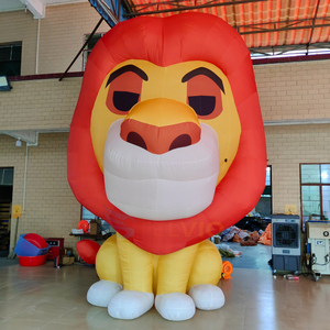 Mascota Inflable Gigante Personalizada de Animales Lindos, Personaje de Dibujos Animados <span class=keywords><strong>del</strong></span> <span class=keywords><strong>Rey</strong></span> León, Globo Inflable de León para Eventos Temáticos - Product Image 1