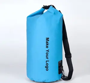 Factory 500D PVC tarpaulin swimming fishing hunting dry bag , custom logo waterproof ocean pack dry backpack free sample