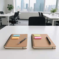 Bloc-notes promotionnel personnalisé en gros Notes autocollantes mignon cahier à couverture rigide papier école cahiers personnalisés