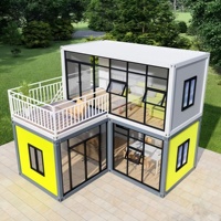 Conteneur d'expédition à deux étages connectés Maisons à vendre Maison en conteneur pliable d'occasion Bureau modulaire Boutique Hôtel
