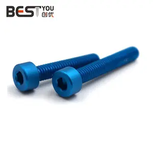 Wholesale Custom Socket Head Cap M3 Colourful Anodized Aluminum Screw