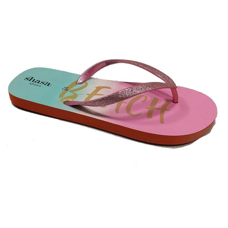 Custom Flip Flops Slipper for Girls Fashion Color Summer Women PE Flip-flops