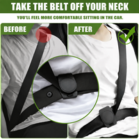 Clips de réglage de ceinture de sécurité de voiture en ABS, réutilisables, légers, écologiques, portables, pratiques pour les femmes enceintes, les enfants et les conducteurs de petite taille, pour un confort optimal