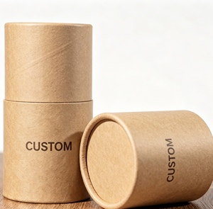 Custom Cylindrical Biodegradable Cardboard Packaging Tube with UV Coating for Tea, Loose Powder, Mascara,Essential Oil Container - Product Image 3