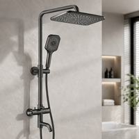 Ensemble de douche mural complet en acier inoxydable 304 de haute qualité pour salle de bain