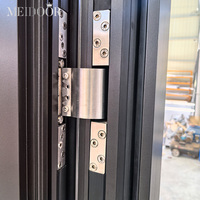Puerta de Aluminio de Seguridad para Exteriores de Diseño Moderno Personalizado ZS, Aislamiento Térmico, Insonorización, Impermeabilización, Antirrobo