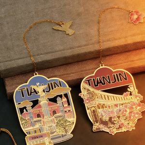 Marque-page <span class=keywords><strong>en</strong></span> métal personnalisé <span class=keywords><strong>Demon</strong></span> Slayer Jesus, transparent, avec fleur au crochet, motif floral, magnétique, <span class=keywords><strong>en</strong></span> laiton gravé or rose - Product Image 1