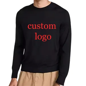Soiling High Quality solid color custom sweater winter cashmere jumper Men Knitted sweater