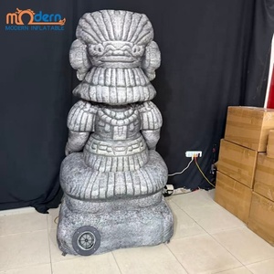 Statue <span class=keywords><strong>Gonflable</strong></span> Géante en Forme de Pierre avec Ventilateur Intégré, 6-8 pieds, pour Décoration de Fête et Île de Pâques - Product Image 6