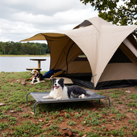 Grand lit de chien amovible à la mode en métal solide Design Portable intérieur extérieur hamac pour animaux de compagnie respirant maille lit antidérapant
