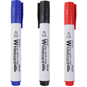 ปากกาไวท์บอร์ดพลาสติกสองด้านลบได้หมึกสีดำสำหรับใช้ในโรงเรียน - Product Image 2