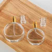 Flacons de parfum vides rechargeables à col vissé et épaule ronde, en verre, avec atomiseur à fine brume pour hommes et femmes