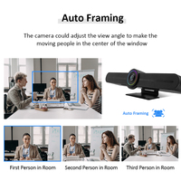 Kamera Web USB Digital Zoom HD profesional, kamera Web fokus otomatis 4K, sistem kamera konferensi Video dengan mikrofon dan Speaker