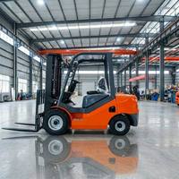 Montacargas Diésel de 2.5 Toneladas FD25 con Mástil Estándar de Dos Etapas de 3m, Motor Chino/Japonés, Certificado CE, Fabricante de Almacenes