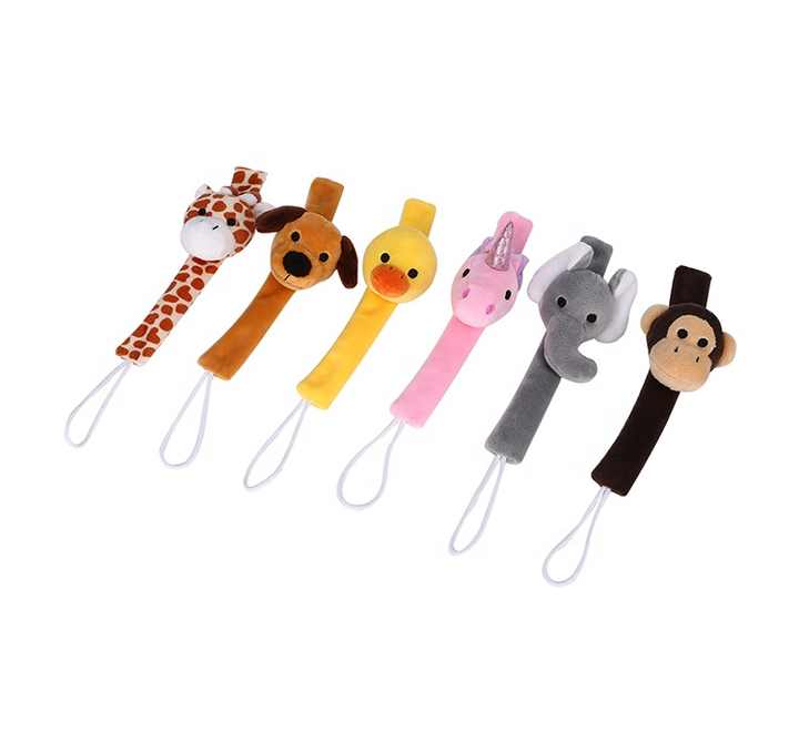 Ageappropriate Plush Animal Baby Pacifier Clip For 012 Months And 24