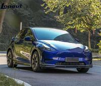 Diffuseur de pare-chocs avant en fibre de carbone sèche pour Tesla Model Y Mayor Sport Utility 4 portes électrique 2020-2022