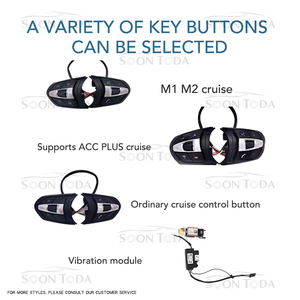 Volante Deportivo M de Cuero con Botón Negro y Base Plana para BMW F10/F15/F16/F20/F30/F31/F35/F36 M3/F80 M4/F82 M5/F90 - Product Image 5