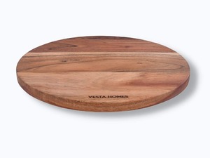 Planche à découper en bois épais de qualité supérieure, fabriquée à la main, en bois de mangue foncé, pour la préparation et le service des aliments en cuisine, disponible à la vente - Product Image 5